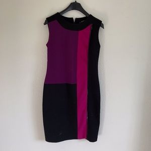 Black Magenta Women's Dress Size - 6